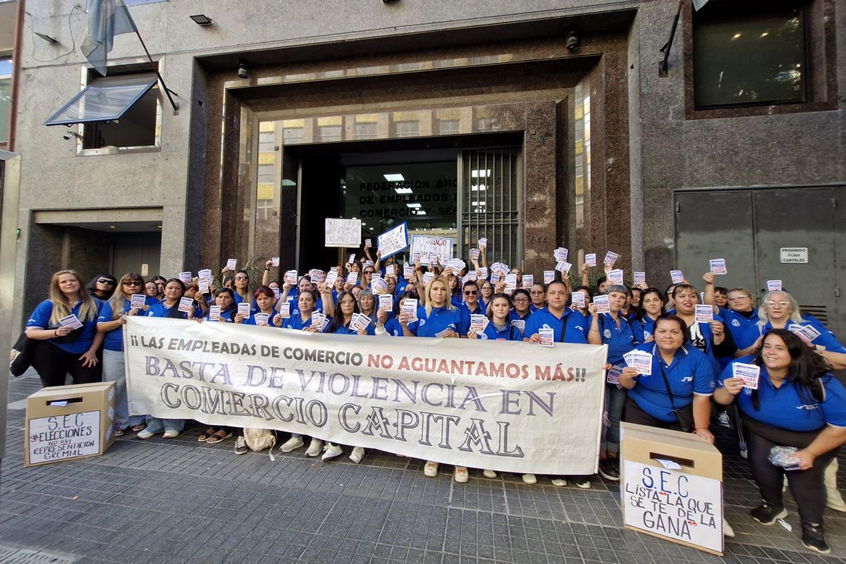 Workers denounced gender violence in the Capital Commerce Union