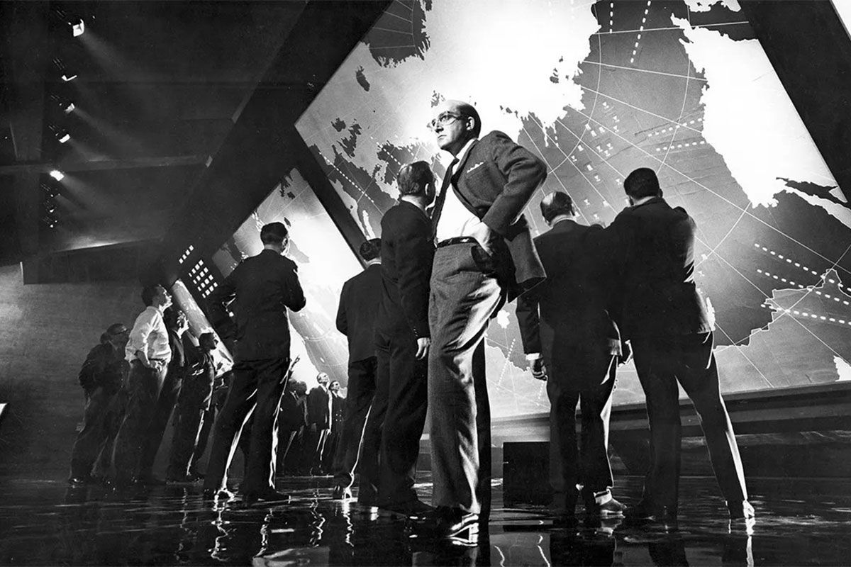 The red Pentagon button