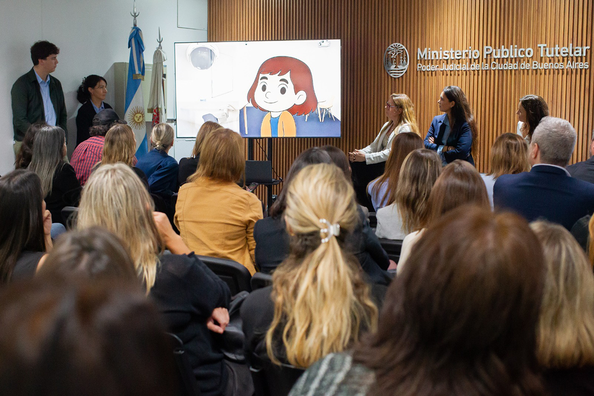 The Public Guardianship Ministry designed material to help boys, girls and adolescents who must testify in the Gesell Chamber