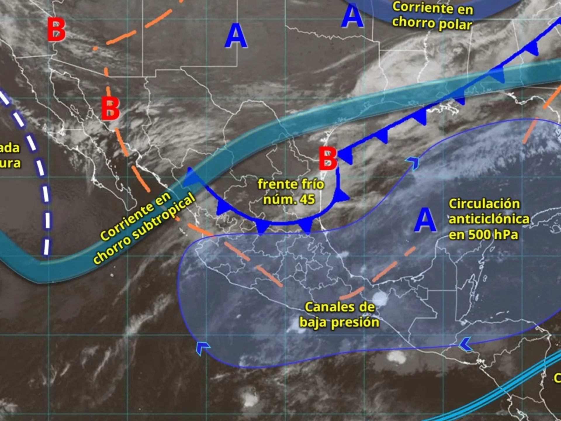 Extreme climate alert due to the movement of cold front 45