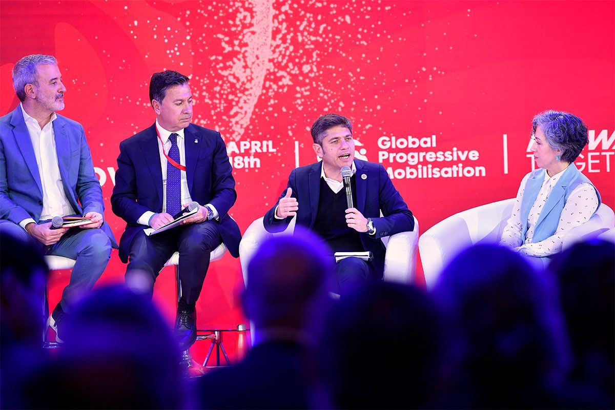 Kicillof said in Barcelona that the majority of Argentines are “against the war”