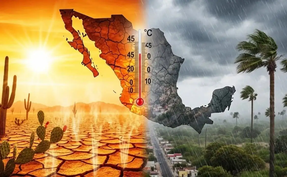 Rain in Mexico: Extreme weather monitoring due to cold front and heat wave